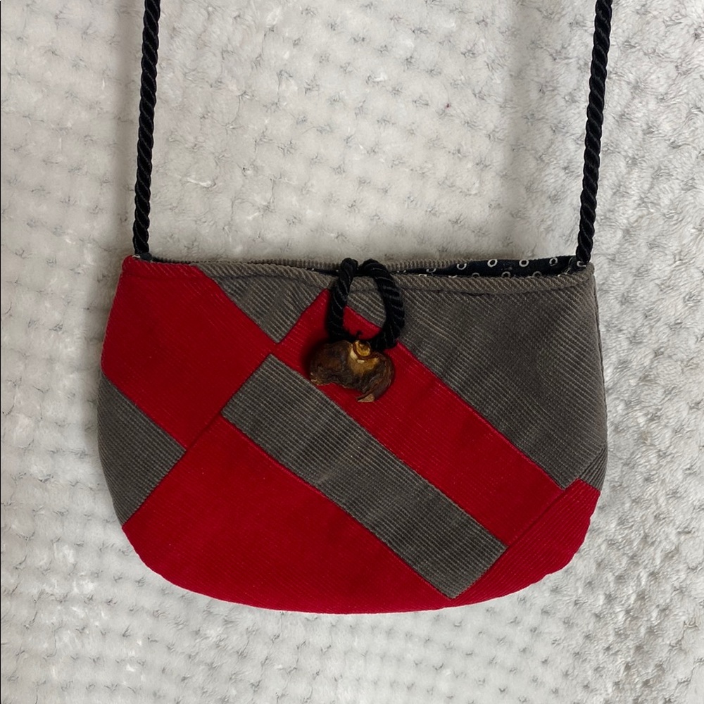 Blanche St. Paris, Ohio Unique Stylish Red and Gray Women's  Little Bag